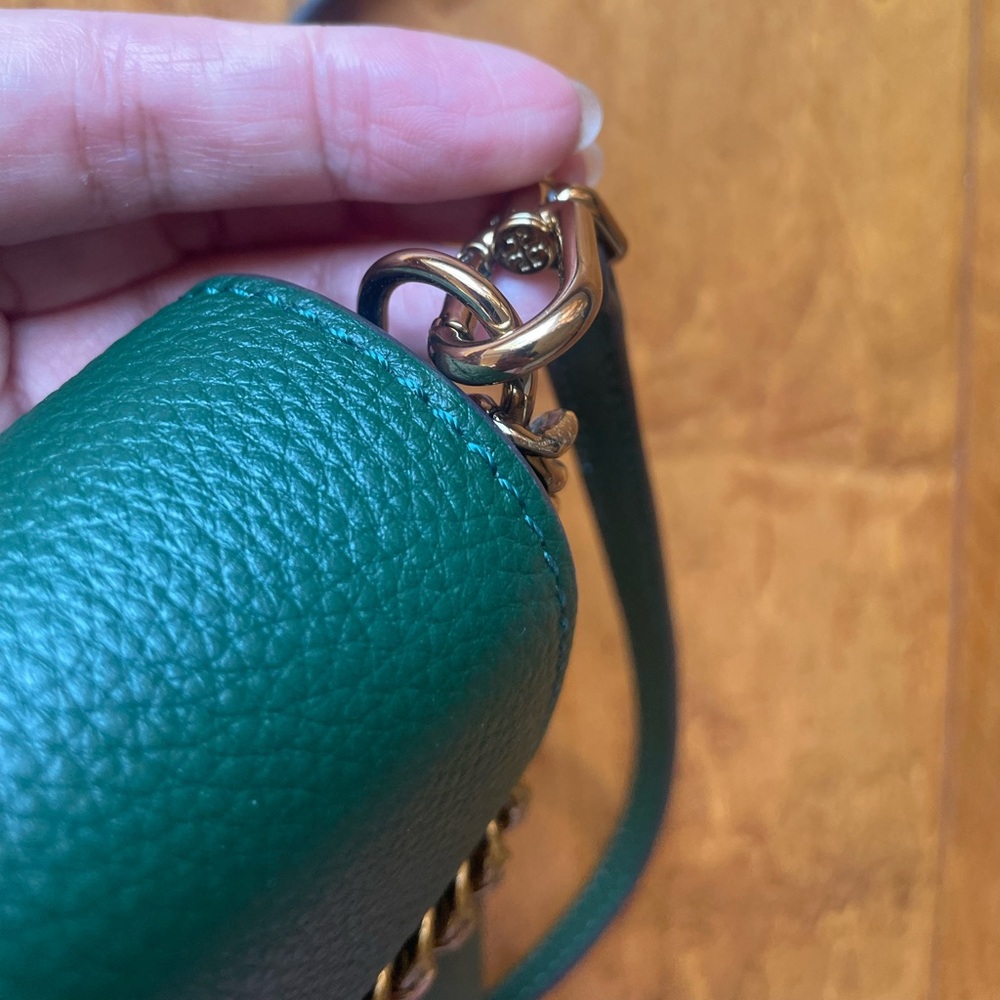 Tory Burch Kira phone crossbody shoulder bag mini wallet on chain leather - Picture 11 of 14